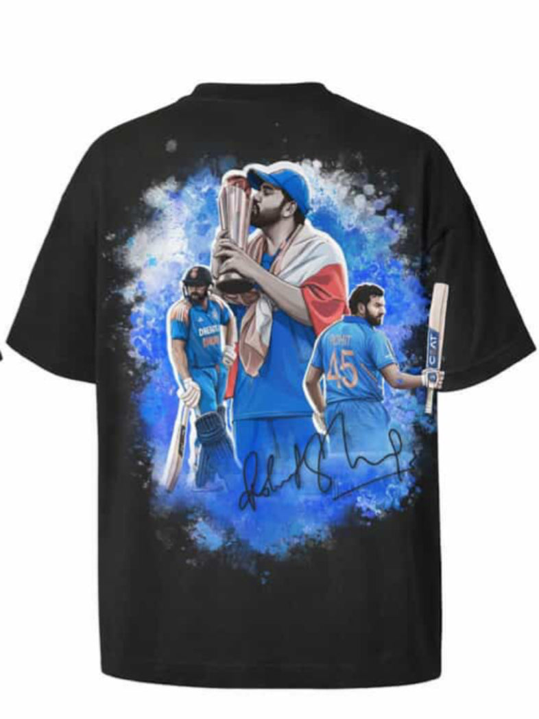 Oversized Graphic T-Shirt – Rohit Edition