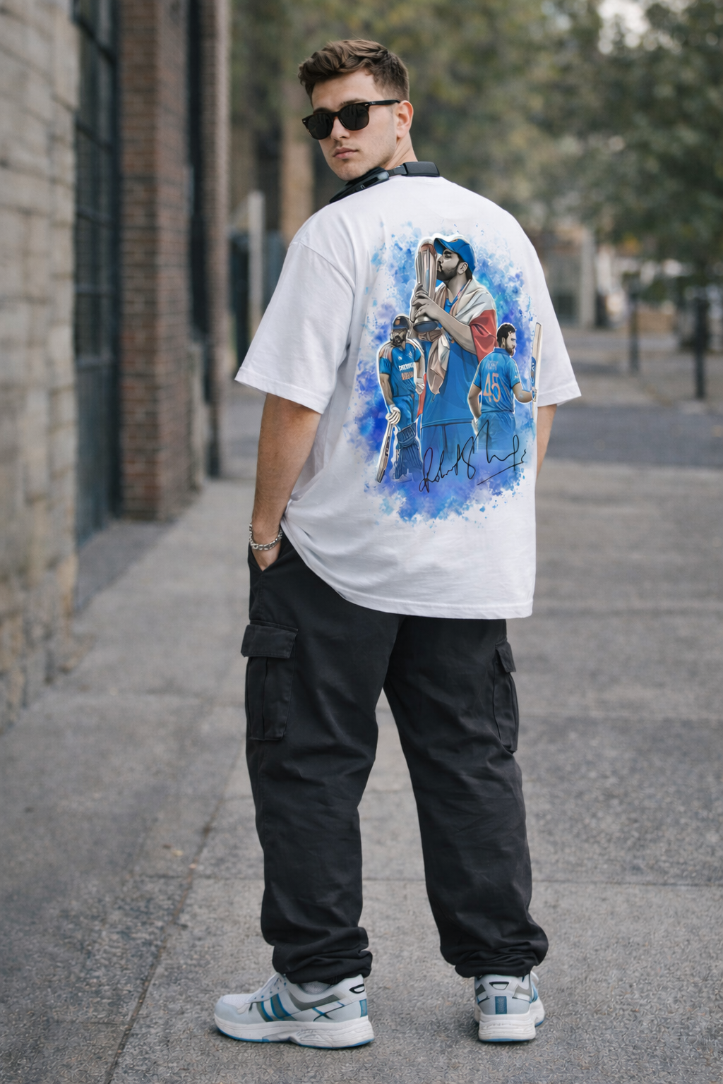 Hitman 45 – Premium White Oversized T-Shirt