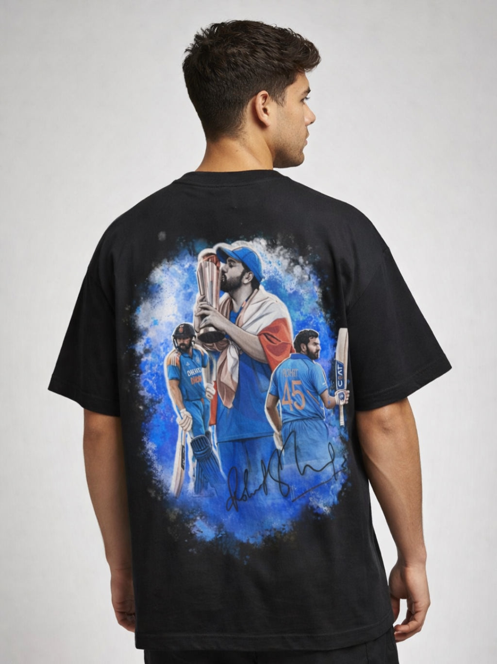 Oversized Graphic T-Shirt – Rohit Edition