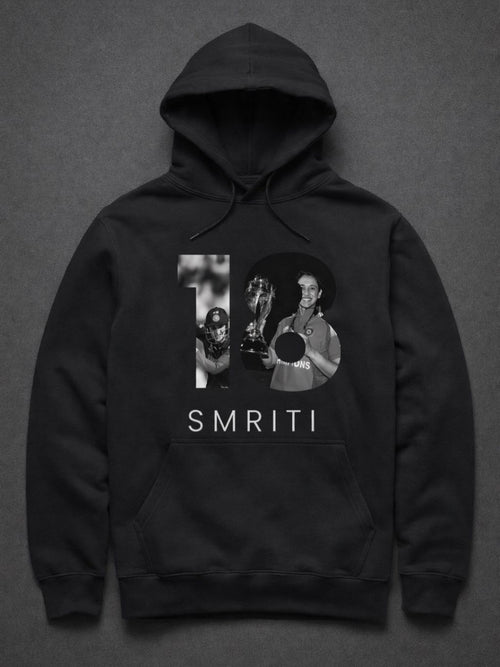 Smriti “18” Black Hoodie